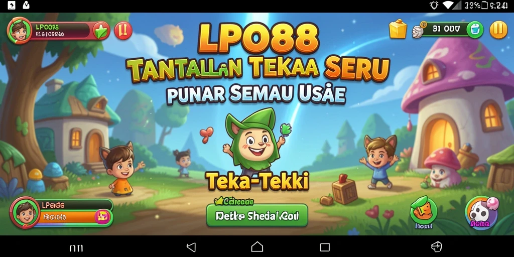 Antarmuka LPO88 menampilkan beragam teka-teki menantang.