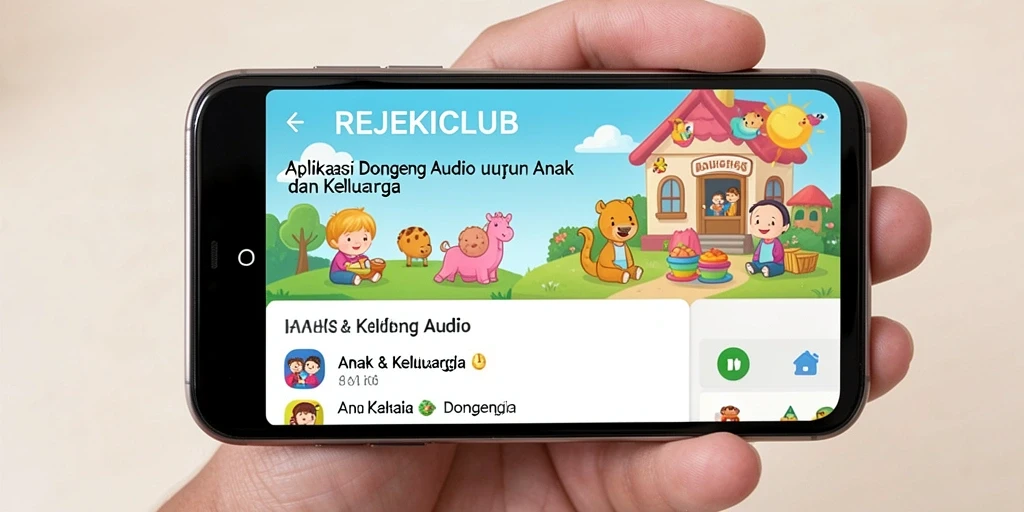 Antarmuka aplikasi REJEKICLUB yang interaktif dan ramah anak.