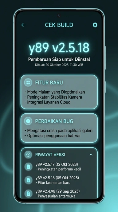 Riwayat Versi y89 Android Terbaru dan Terlengkap